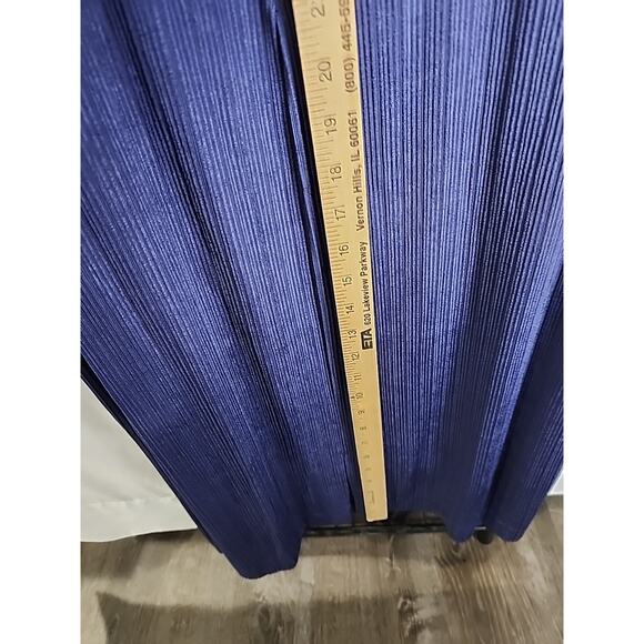 ALEX EVENING Two-Piece Set Size 16 Blue Long Sleeveless Dress & Sparkle Jacket - Picture 10 of 10